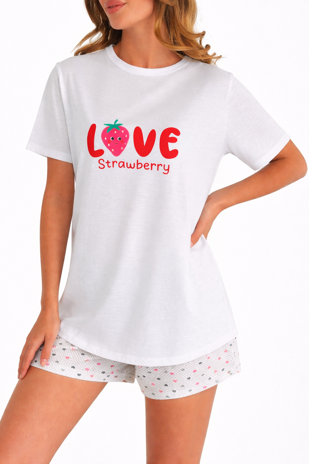 Jahodové pyžamo Love Strawberry