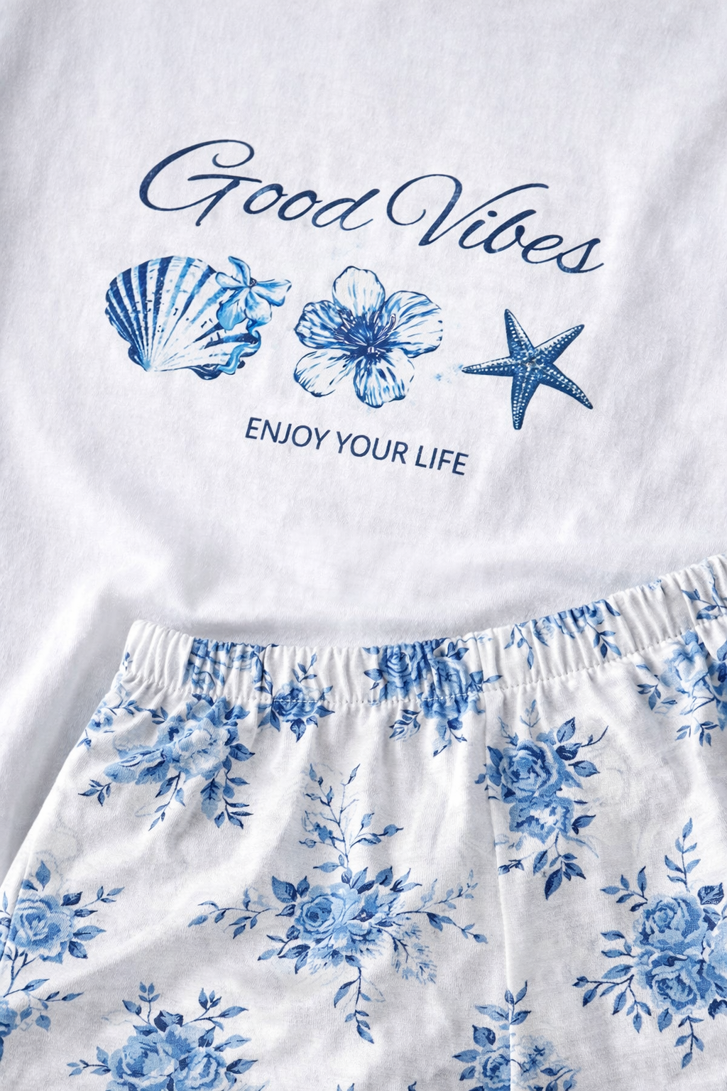 Bavlněné pyžamo Good Vibes