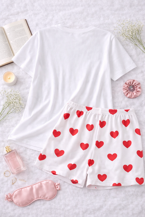 100% bavlněné pyžamo Love Heart