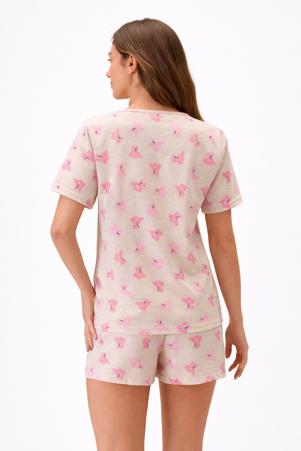 Bavlněné pyžamo Pink Teddy