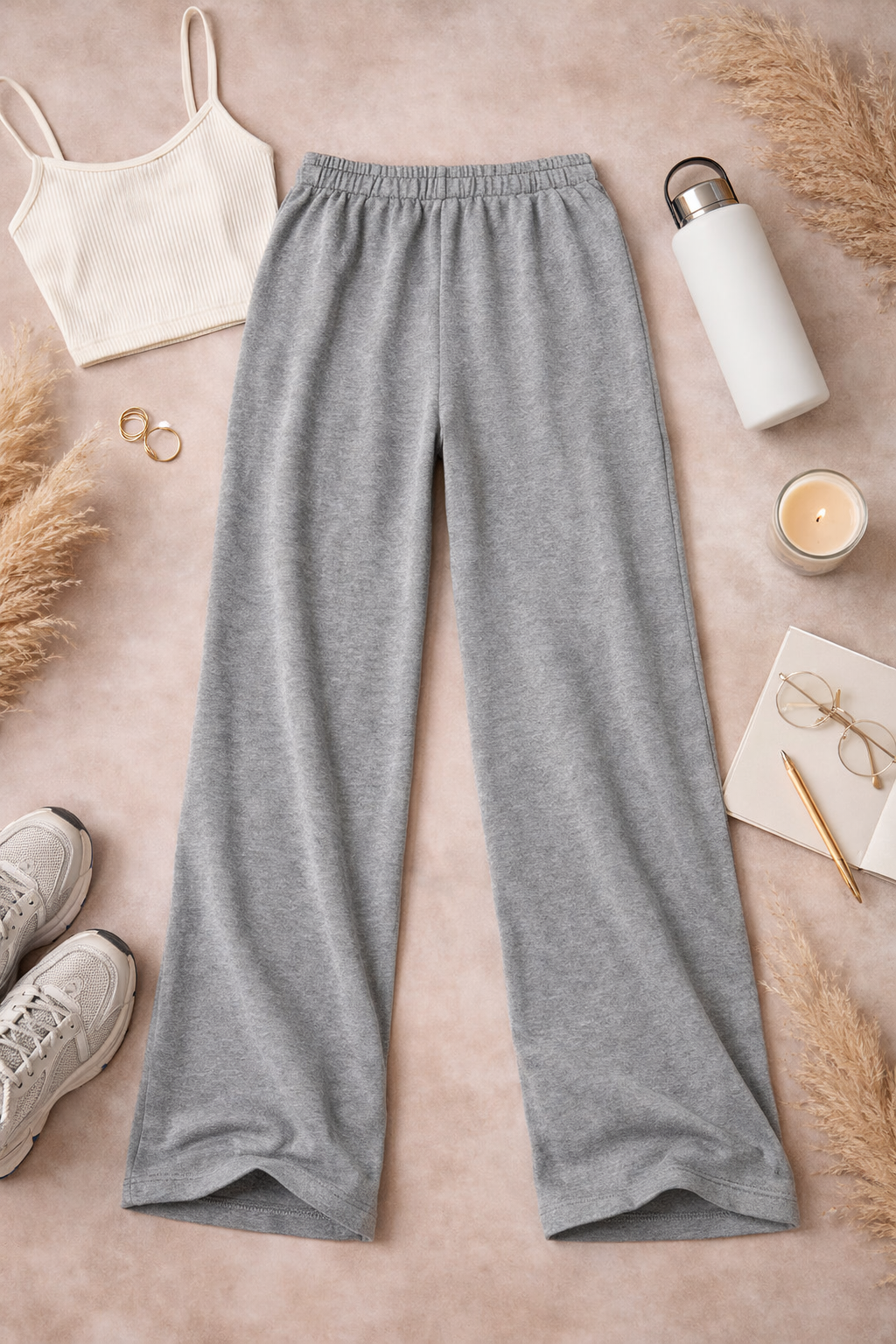 Bavlněné široké kalhoty Comfort Fit