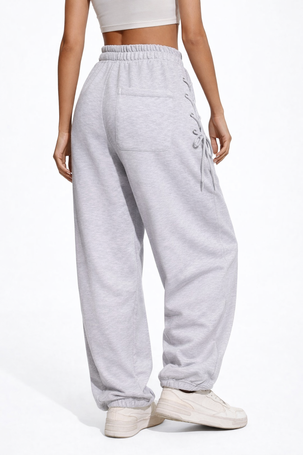 Široké kalhoty Lace Up Comfort